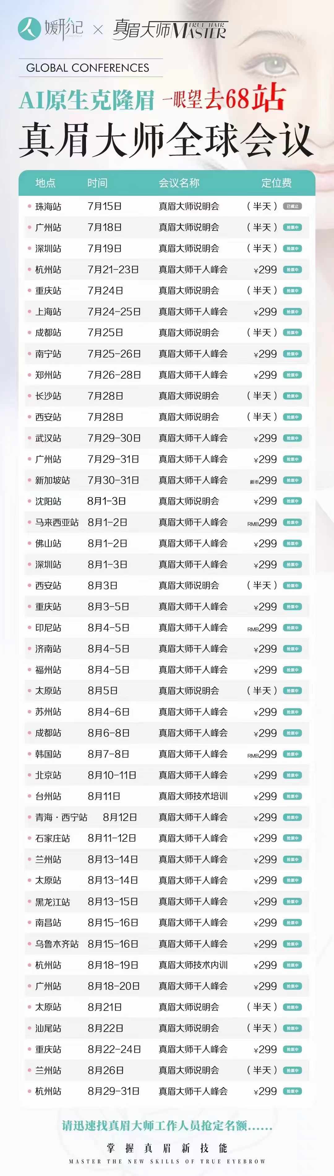 真眉大师AI克隆眉全球会议